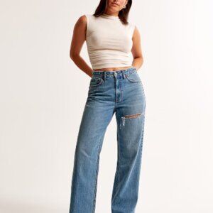 Abercrombie 90s straight curve love size 10 jeans